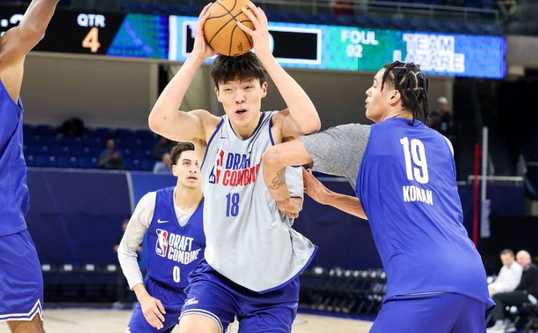 杨瀚森完成第二队单独试训！表现非常不错 返回洛杉矶休整后再出发