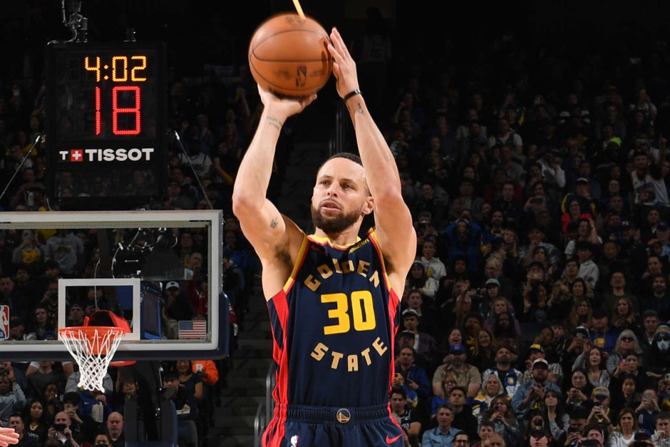 NBA斯蒂芬-库里生涯总得分多少？——25386分超越雷吉-米勒