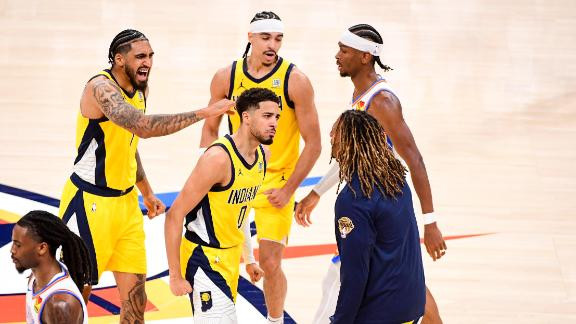 NBA总决赛前6场步行者虽无球员场均得分超20分，但多达8人得分上双