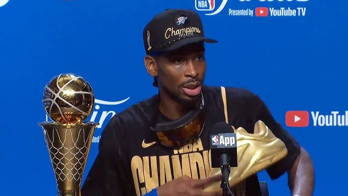 NBA总决赛雷霆总冠军赛后采访 亚历山大：我当然是最好的球员之一