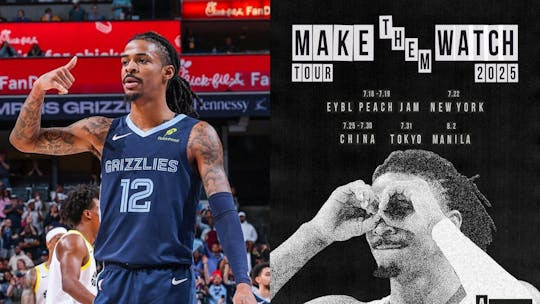 NBA球星莫兰特官宣中国行！7月底将来到我国三个城市