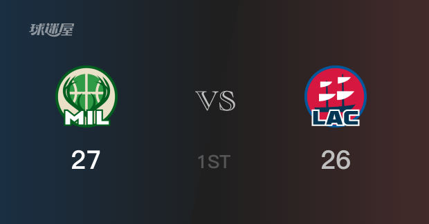 NBA常规赛：雄鹿以27-26领先快船，结束首节