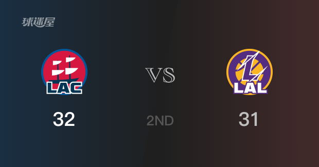 NBA常规赛：半场战罢，快船以32-31领先湖人，鲍德温8分2篮板