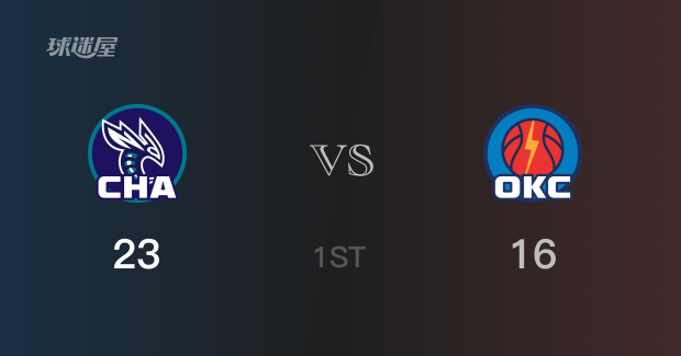 NBA季后赛：黄蜂以23-16领先雷霆，结束首节