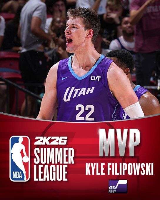 菲利波夫斯基当选夏联MVP！最佳阵容出炉：国王黄蜂各有两人上榜