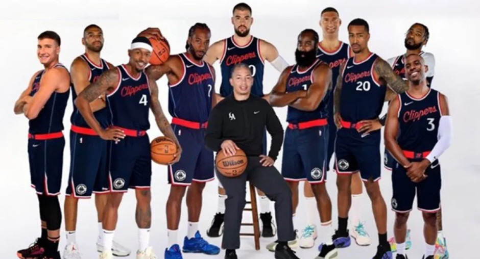 快船新阵容的平均年龄达到33.2岁 成为NBA有记录以来年龄最大的球队