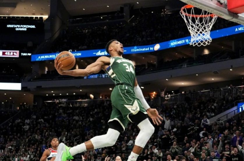 NBA上季扣篮榜：字母哥243次居首3人200+ 詹姆斯71扣全中联盟唯一