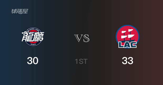 首节战罢，快船33-30领先广州