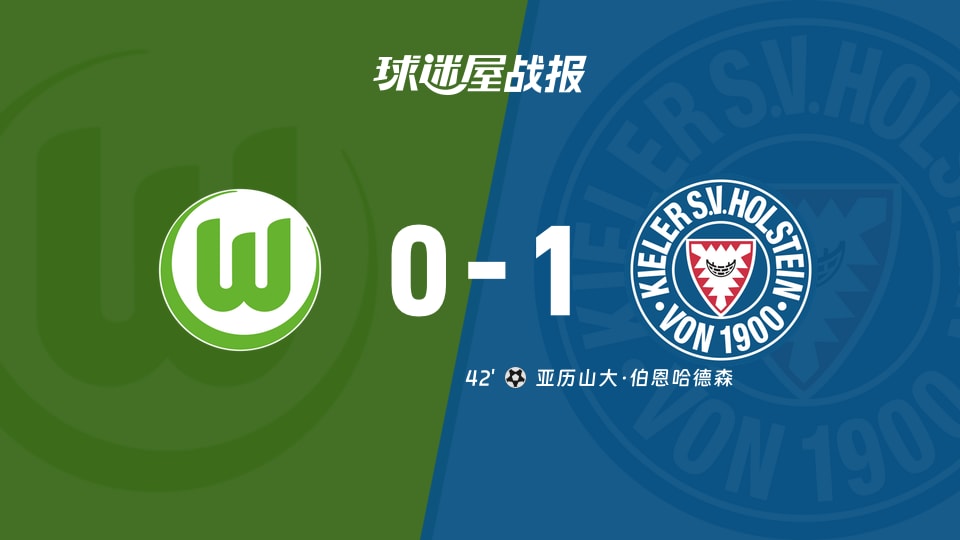 沃尔夫斯堡vs荷尔斯泰因比赛结果