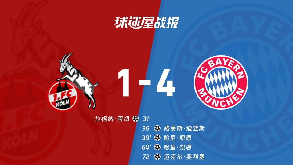 科隆vs拜仁比赛结果