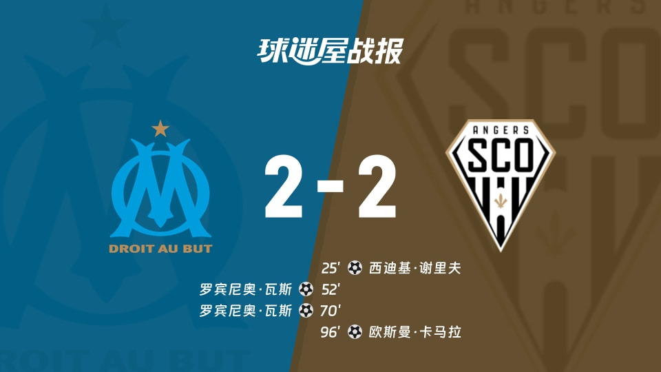 马赛vs昂热比赛结果