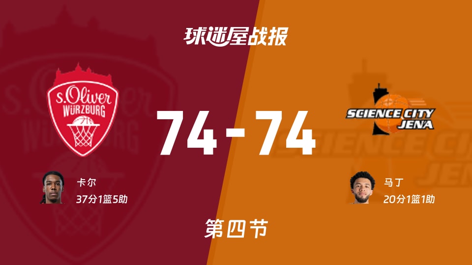 维尔茨堡奥利弗vs耶拿第四节战报