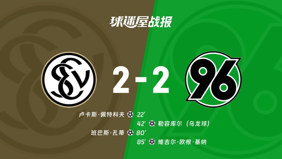 艾禾斯堡vs汉诺威96比赛结果