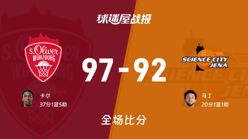 维尔茨堡奥利弗vs耶拿战报