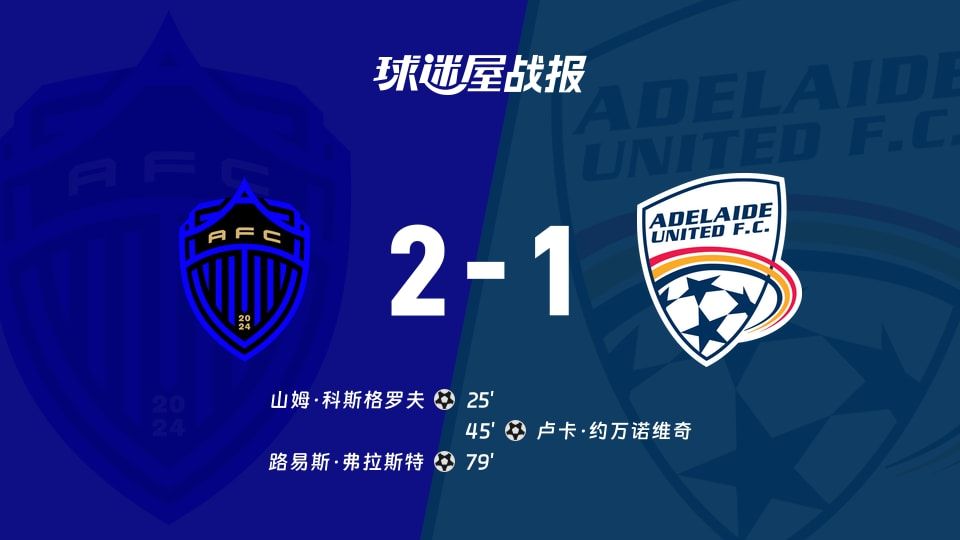 奥克兰FCvs阿德莱德联比赛结果