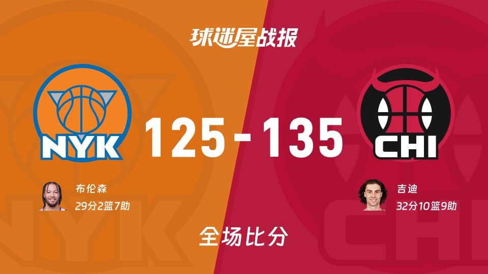 尼克斯vs公牛战报