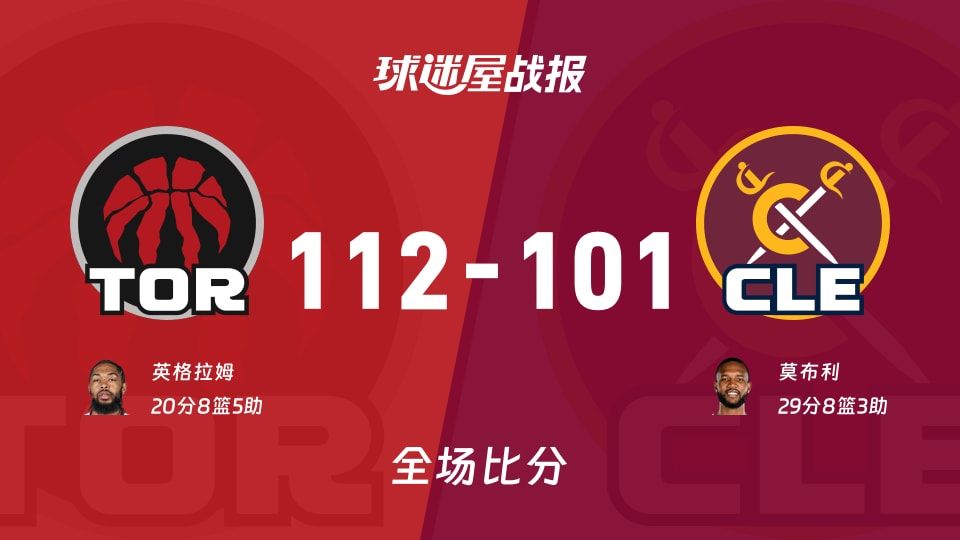 NBA猛龙vs骑士战报:112-101,英格拉姆20+8+5 NBA猛龙vs骑士战报:112-101,英格拉姆20+8+5