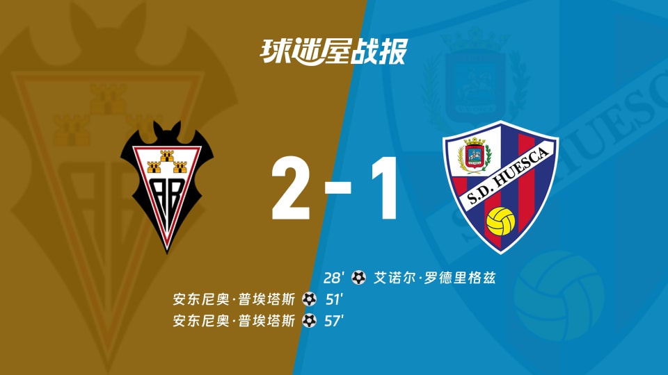 阿尔瓦塞特vs韦斯卡比赛结果