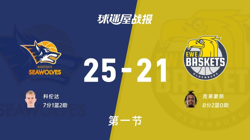 罗斯托克vs奥尔登堡第一节战报