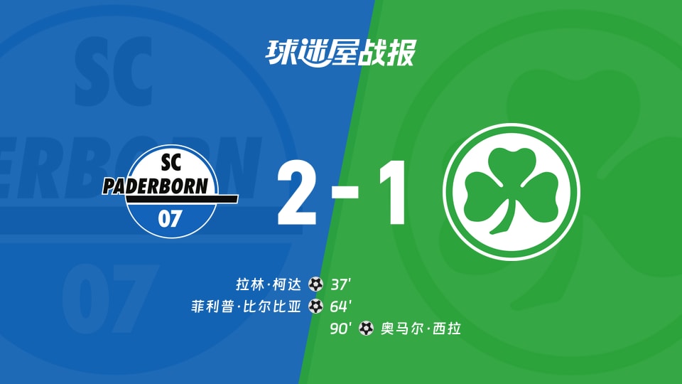 帕德博恩vs菲尔特比赛结果