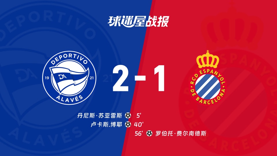 阿拉维斯vs西班牙人比赛结果