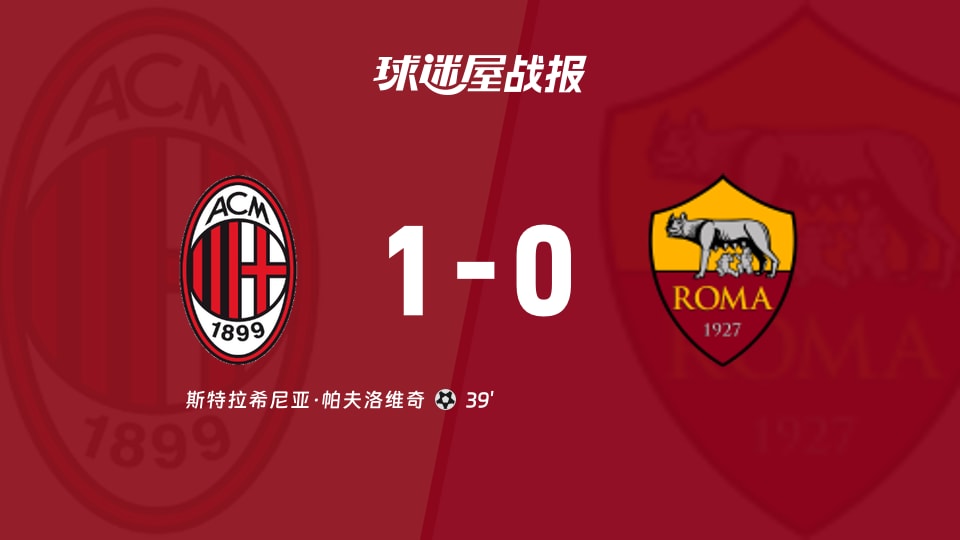 AC米兰vs罗马比赛结果