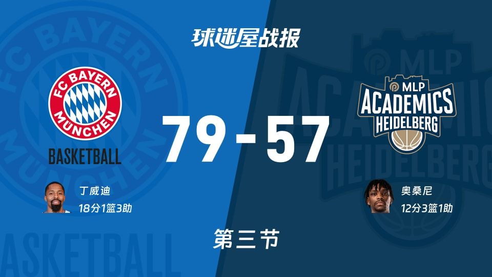 拜仁慕尼黑vs海德堡第三节战报
