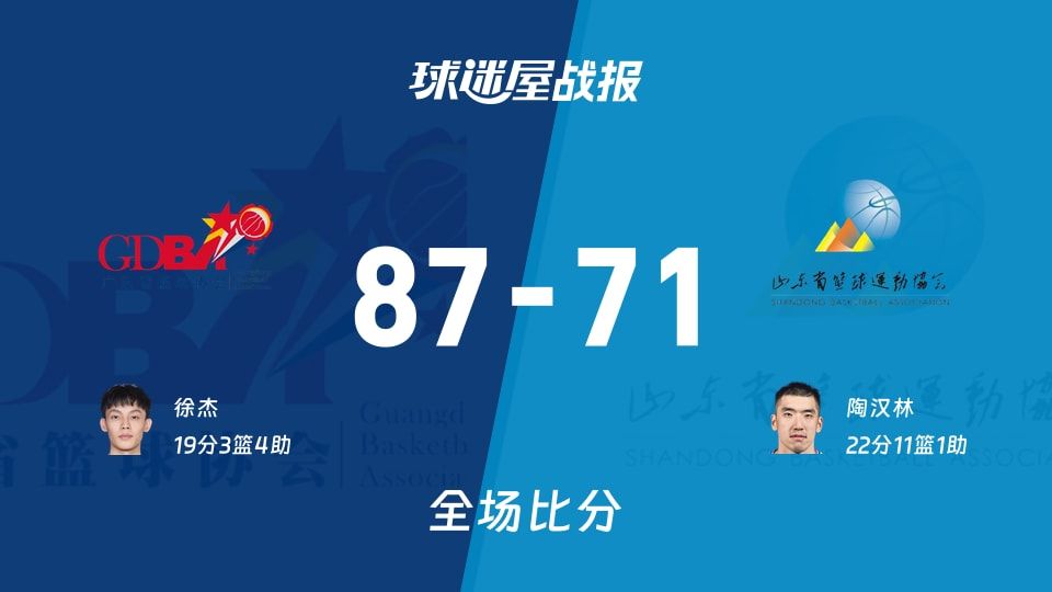 广东vs山东战报