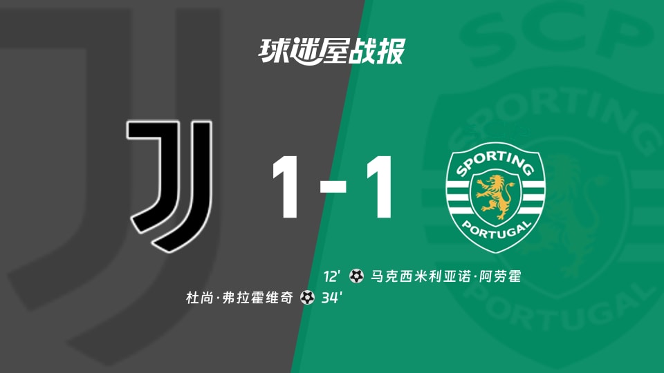 尤文vs葡萄牙体育比赛结果