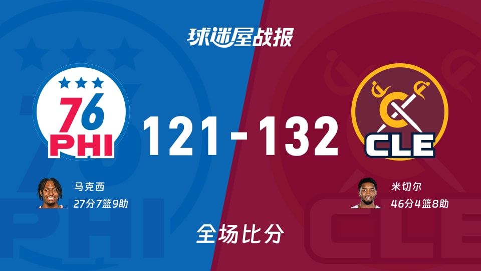 76人vs骑士战报