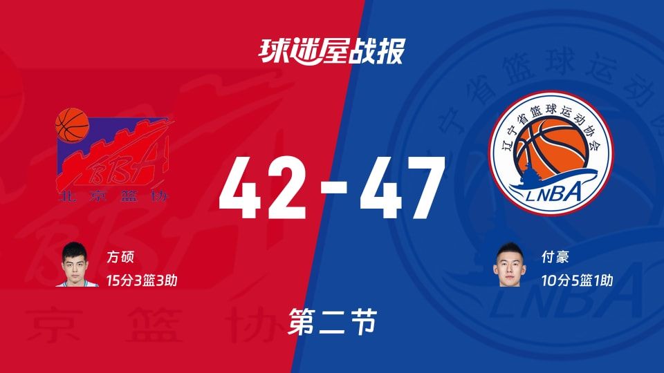 北京vs辽宁第二节战报