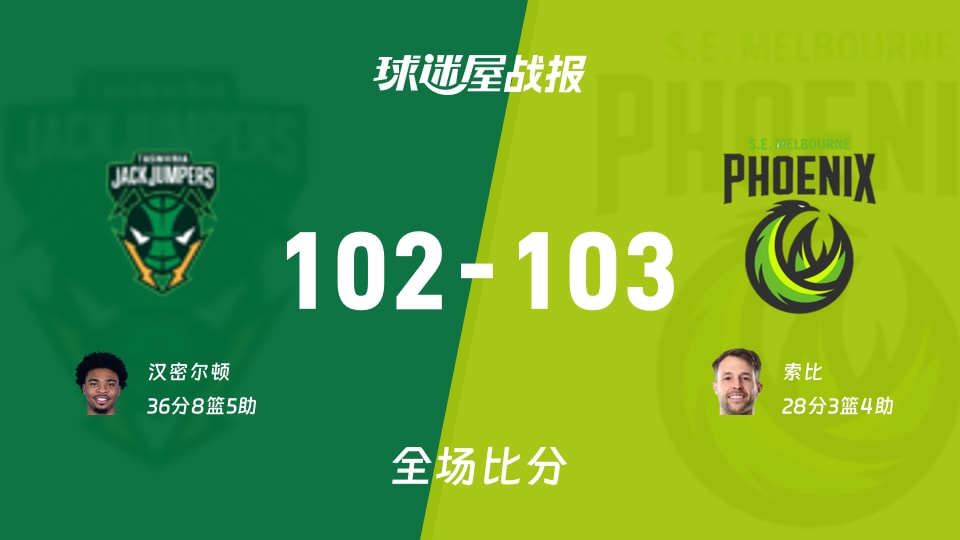 塔斯马尼亚跳伞蚁vs东南墨尔本凤凰战报