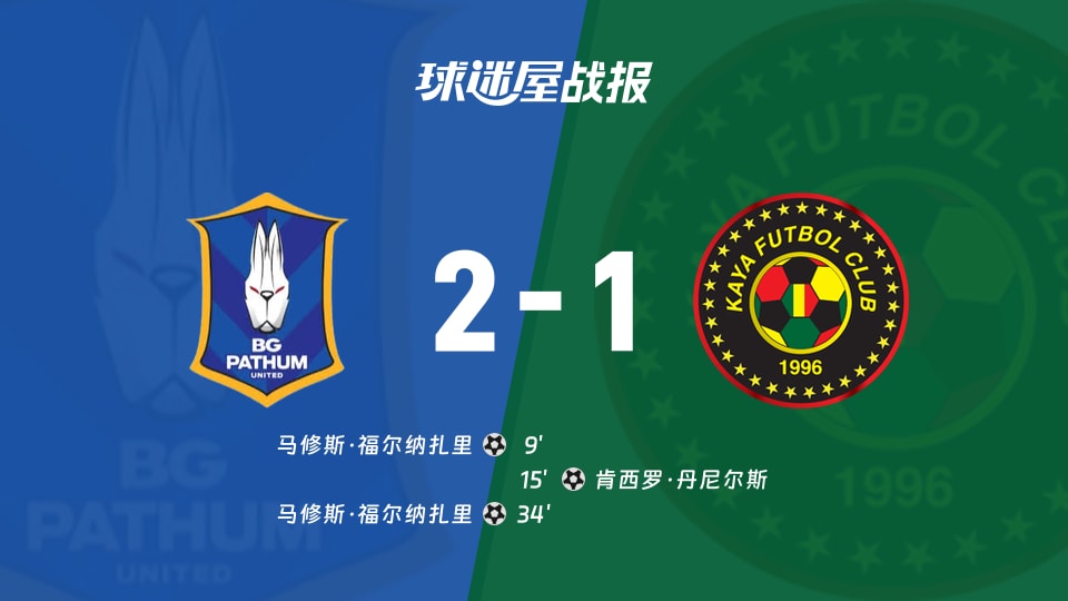 巴吞联vs卡雅FC比赛结果