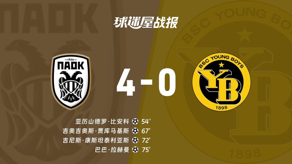 塞萨洛尼基vs年轻人比赛结果
