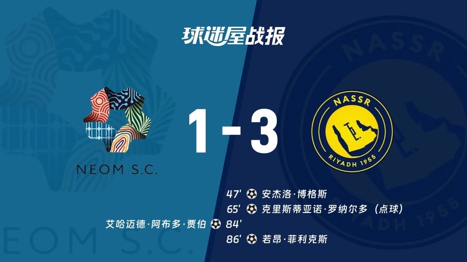 【沙特联】新未来城体育vs利雅得胜利比赛结果:新未来城体育(1-3)利雅得胜利比分战报(2025年11月08日)