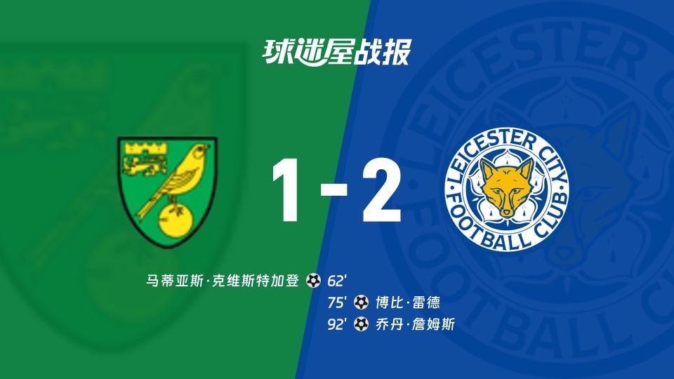 【英冠】诺维奇vs莱斯特城比赛结果:诺维奇(1-2)莱斯特城比分战报(2025年11月08日)