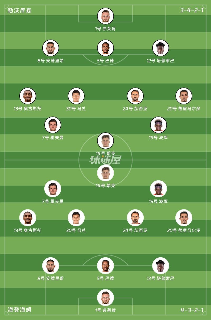 勒沃库森vs海登海姆首发阵容