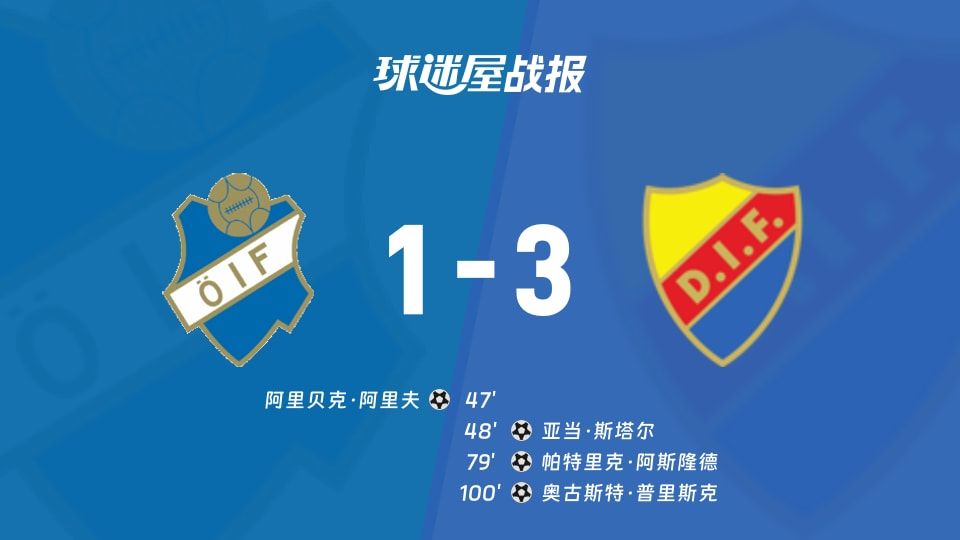 【瑞典超】奥斯达vs尤尔加登比赛结果:奥斯达(1-3)尤尔加登比分战报(2025年11月09日)