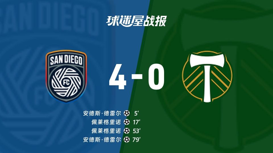 【美职业】圣地亚哥FCvs波特兰伐木工比赛结果：圣地亚哥FC(4-0)波特兰伐木工比分战报(2025年11月10日)