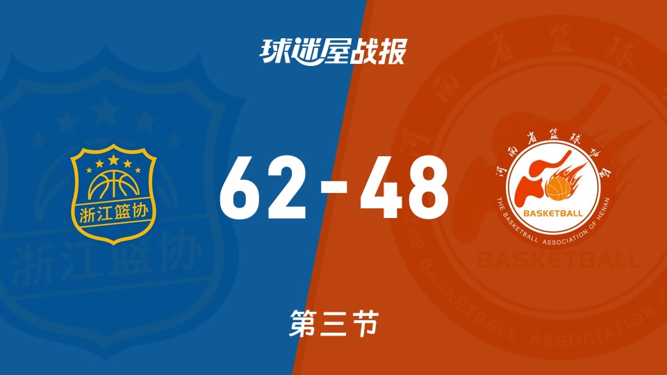 全运女篮杯赛：浙江女篮第三节领先河南女篮14分