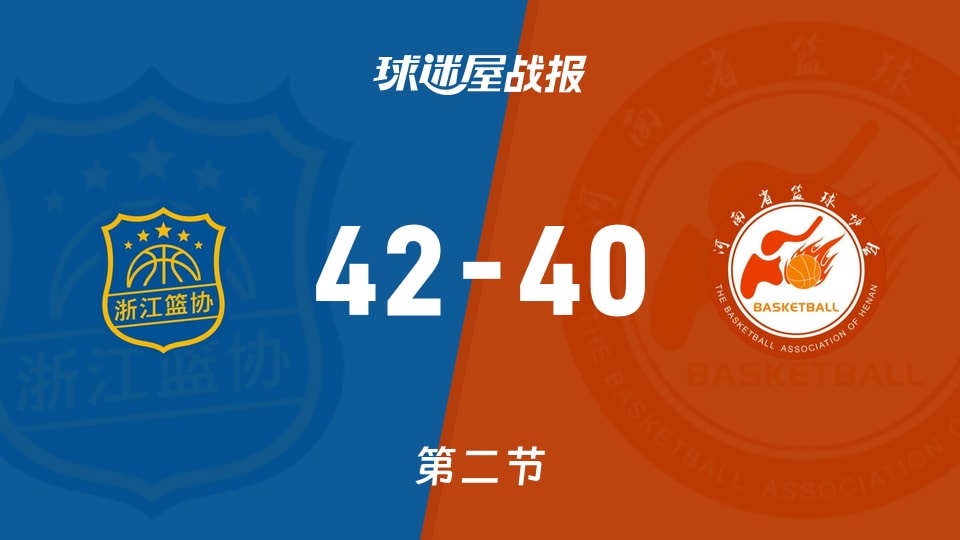 全运女篮杯赛：浙江女篮第二节领先河南女篮2分