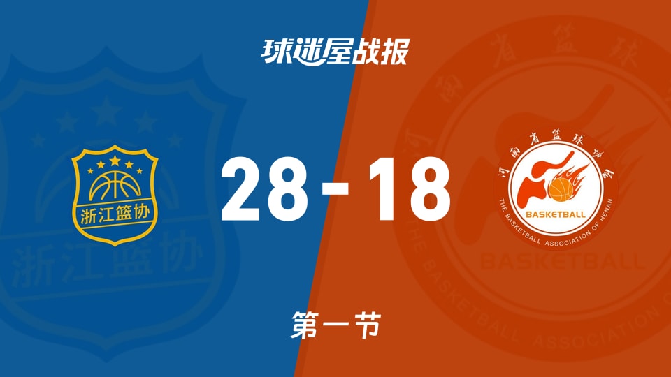 全运女篮杯赛：浙江女篮第一节领先河南女篮10分