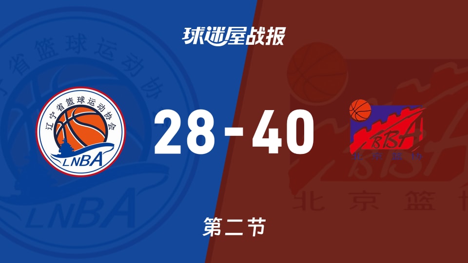 辽宁女篮vs北京女篮：次节战罢，辽宁女篮28-40北京女篮