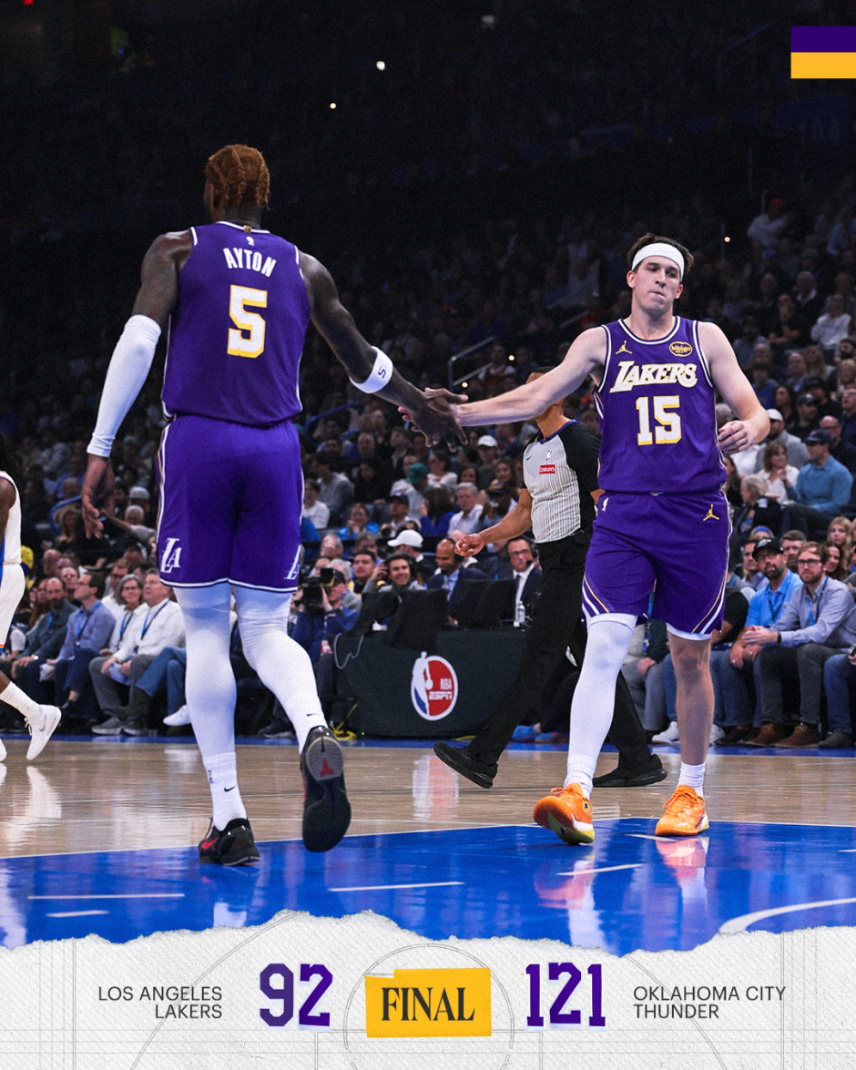 NBA常规赛录像回放完整版-湖人vs雷霆全场回放(11.13)亚历山大爆砍30+9! NBA常规赛录像回放完整版-湖人vs雷霆全场回放(11.13)亚历山大爆砍30+9!