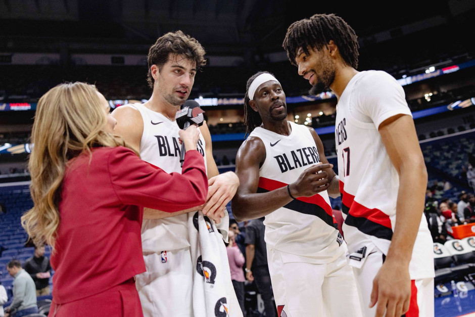 NBA常规赛录像回放完整版-开拓者vs鹈鹕全场回放（11.13）杨瀚森依旧没有出战