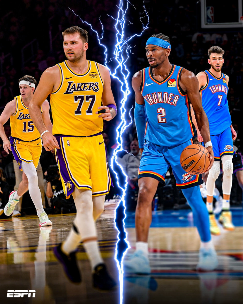 NBA高清直播在线直播:常规赛湖人vs雷霆(11月13日)詹姆斯缺席 东契奇PK亚历山大 NBA高清直播在线直播:常规赛湖人vs雷霆(11月13日)詹姆斯缺席 东契奇PK亚历山大