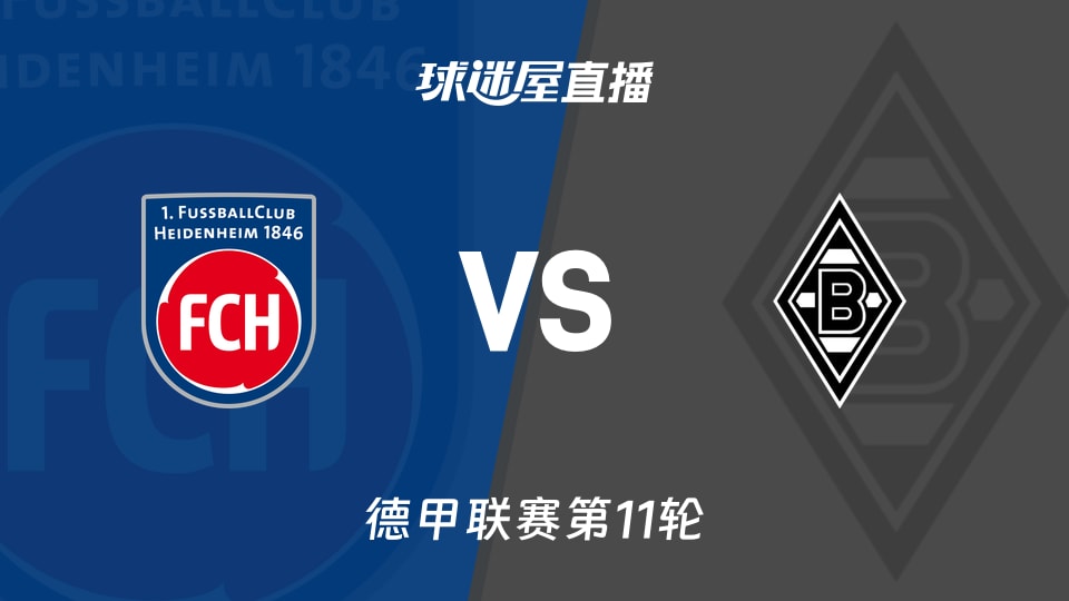 【德甲联赛第11轮】海登海姆vs门兴直播在线观看(2025年11月22日)