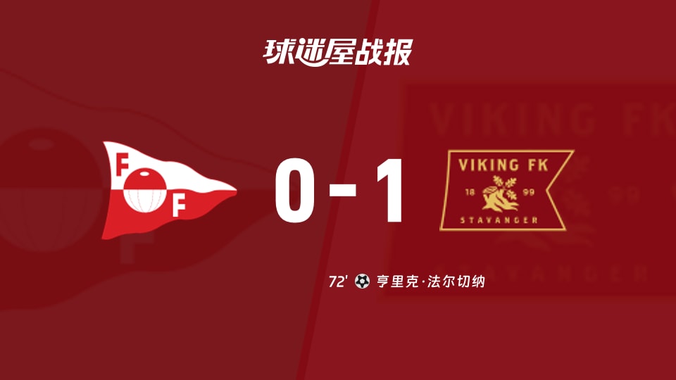 【挪超】腓特烈斯塔vs维京比赛结果：腓特烈斯塔(0-1)维京比分战报(2025年11月24日)