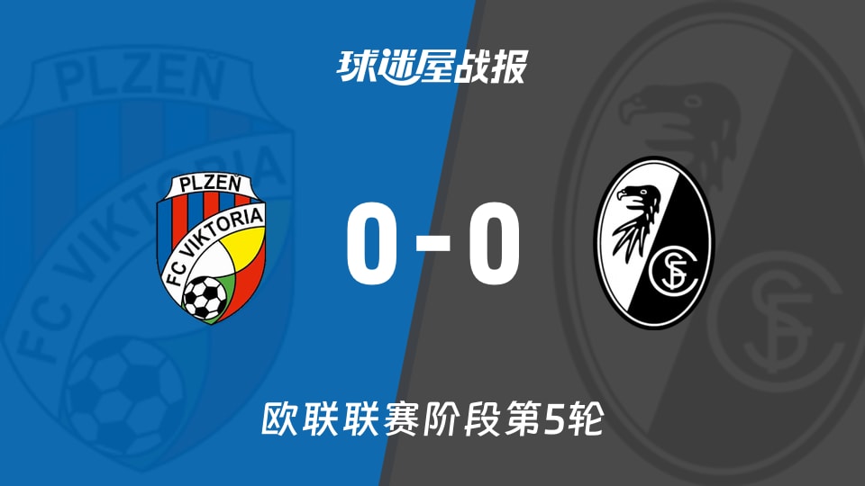 【欧联】比尔森vs弗赖堡比赛结果：比尔森(0-0)弗赖堡比分战报(2025年11月28日)