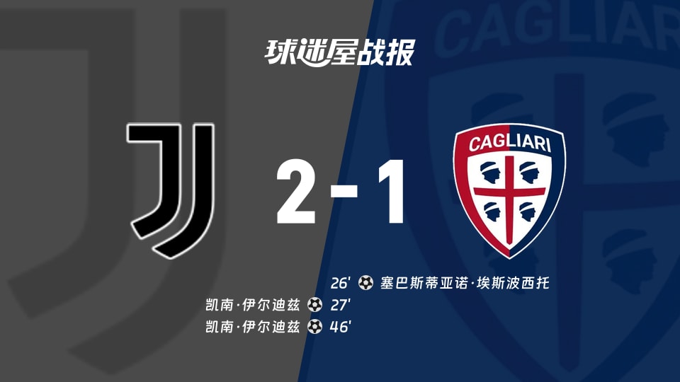 【意甲】尤文vs卡利亚里比赛结果:尤文(2-1)卡利亚里比分战报(2025年11月30日)